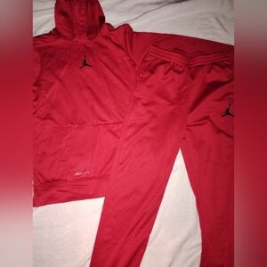 Nike Air Jordan Red Athletic Set